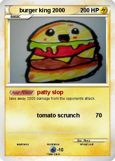 Pokemon burger king 2000