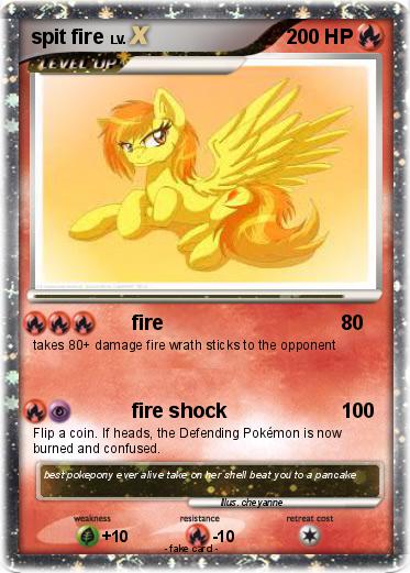 Pokemon spit fire