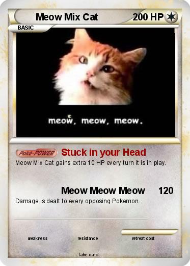 Pokemon Meow Mix Cat