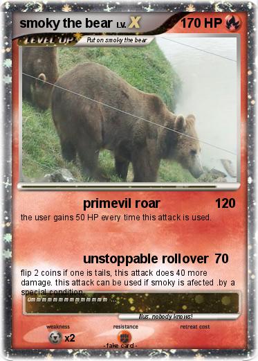 Pokemon smoky the bear