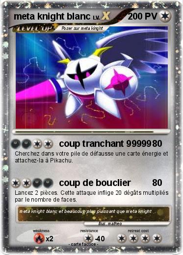 Pokemon meta knight blanc