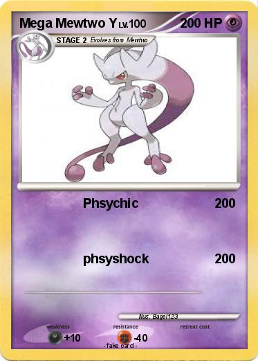 Pokemon Mega Mewtwo Y