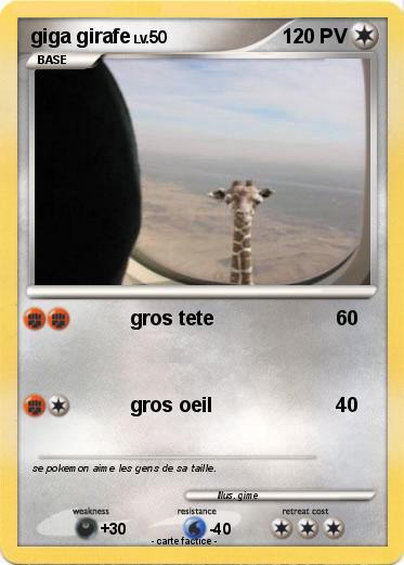 Pokemon giga girafe
