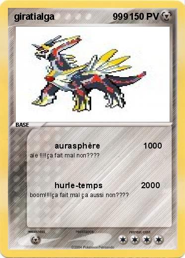 Pokemon giratialga                       999 