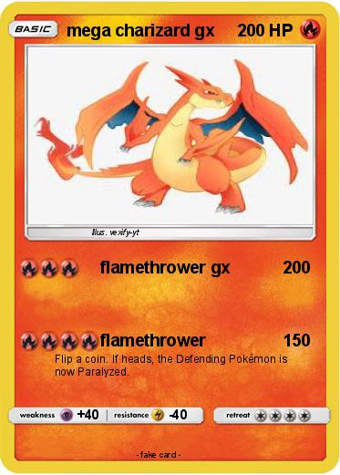 Pokemon mega charizard gx