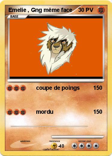 Pokemon Emelie , Gng même face