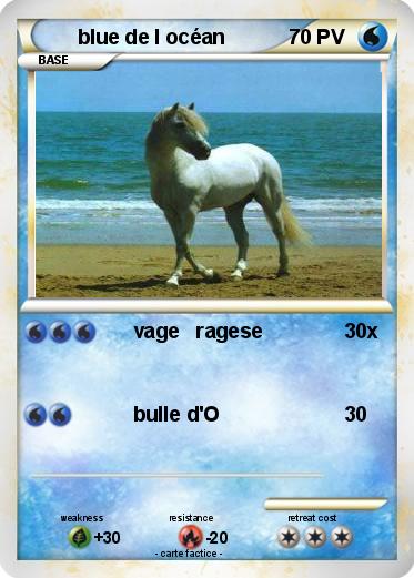 Pokemon blue de l océan