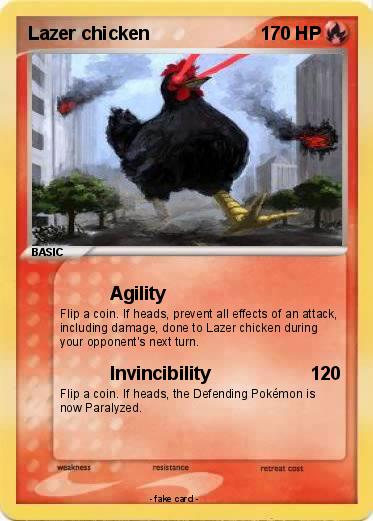Pokemon Lazer chicken