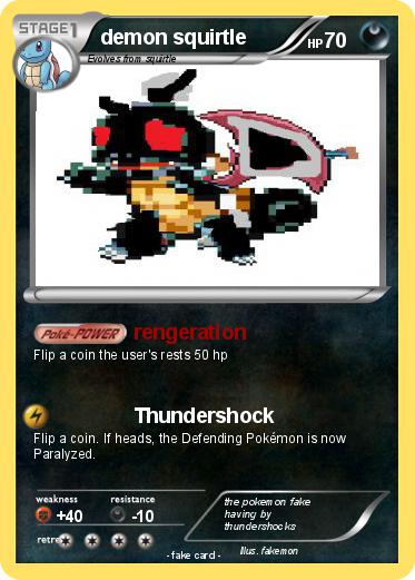 Pokemon demon squirtle