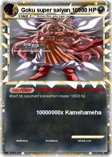 Pokemon Goku super saiyan 10000