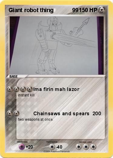 Pokemon Giant robot thing            99