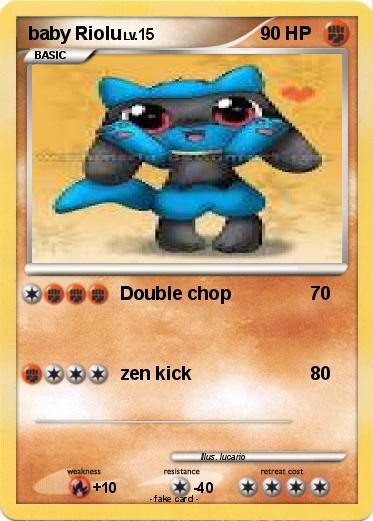 Pokemon baby Riolu