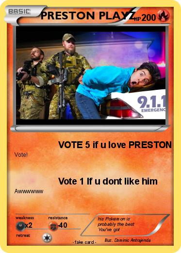 Pokemon PRESTON PLAYZ