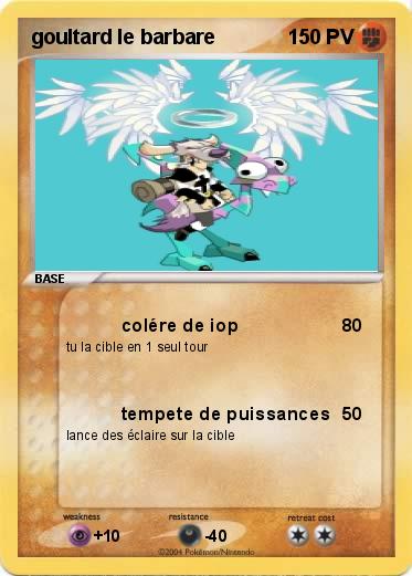 Pokemon goultard le barbare
