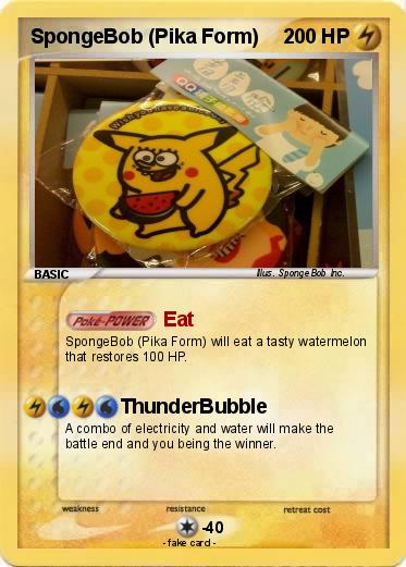 Pokemon SpongeBob (Pika Form)