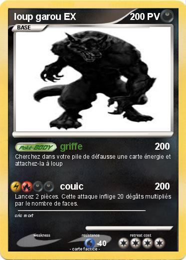 Pokemon loup garou EX