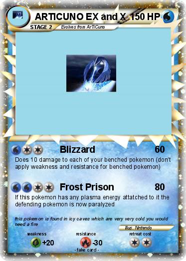 Pokemon ARTICUNO EX and X