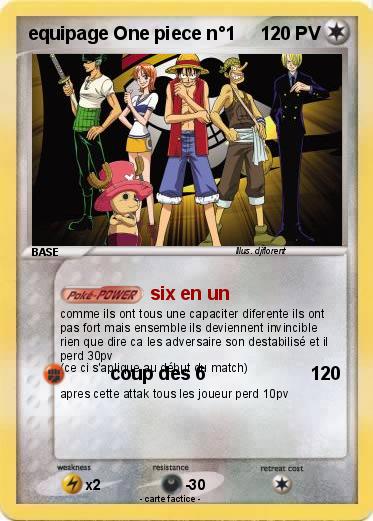 Pokemon equipage One piece n°1