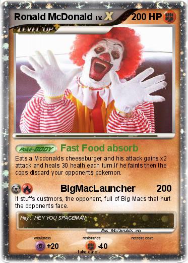 Pokemon Ronald McDonald