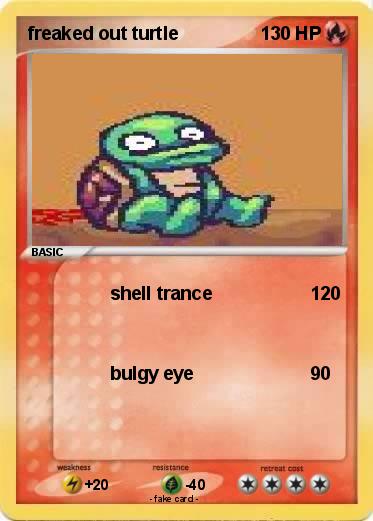 Pokemon freaked out turtle