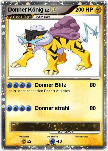 Pokemon Donner König