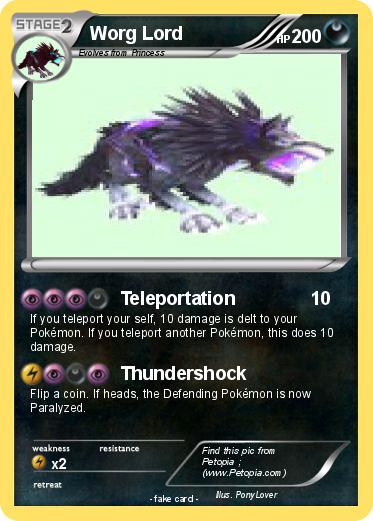 Pokemon Worg Lord