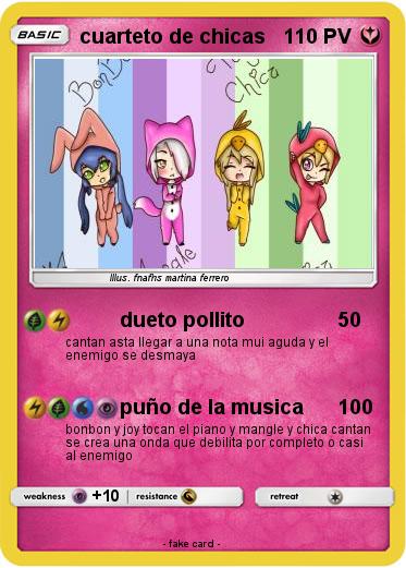 Pokemon cuarteto de chicas