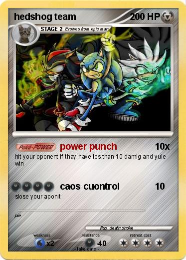 Pokemon hedshog team