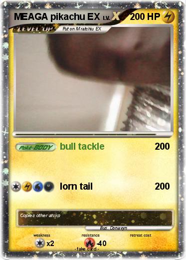 Pokemon MEAGA pikachu EX