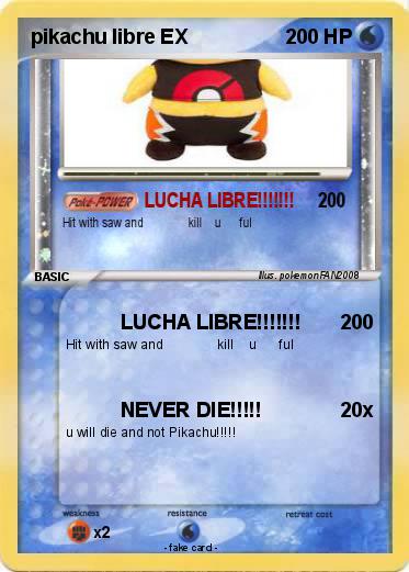 Pokemon pikachu libre EX