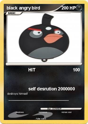 Pokemon black angry bird