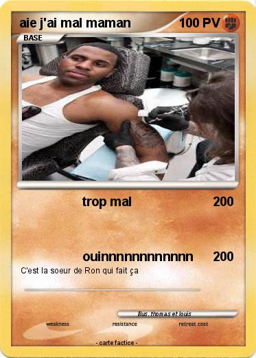 Pokemon aie j'ai mal maman