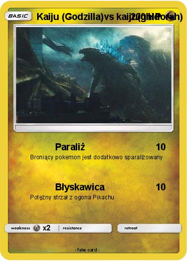 Pokemon Kaiju (Godzilla)vs kaiju(ghidorah)