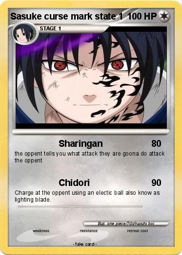 Pokemon Sasuke curse mark state 1