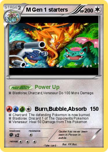 Pokemon M Gen 1 starters
