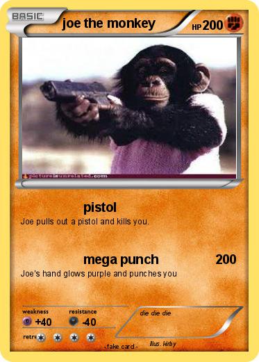 Pokemon joe the monkey