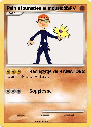 Pokemon Pain à lounettes et moµstache