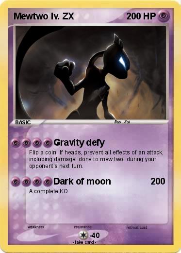 Pokemon Mewtwo lv. ZX