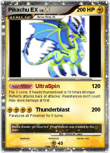 Pokemon Pikachu EX