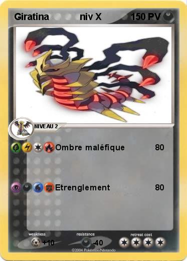 Pokemon Giratina            niv X