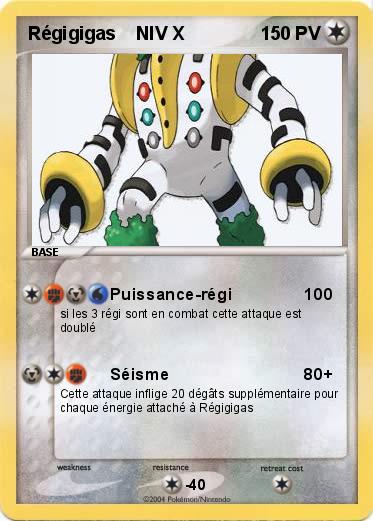 Pokemon Régigigas    NIV X