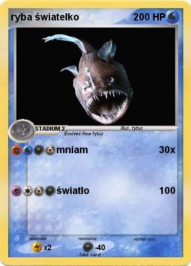 Pokemon ryba światełko