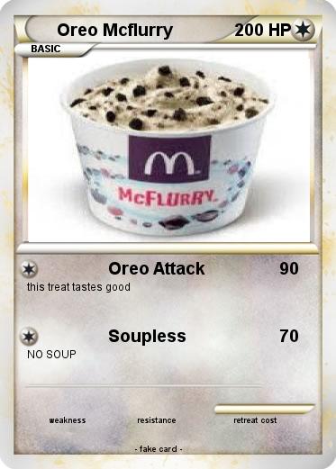 Pokemon Oreo Mcflurry