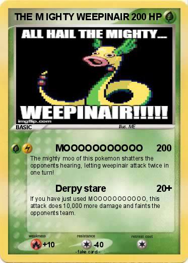 Pokemon THE M IGHTY WEEPINAIR