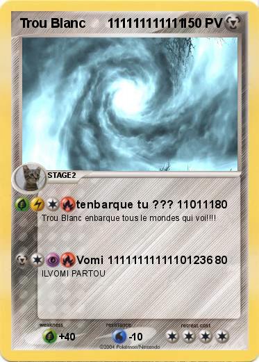 Pokemon Trou Blanc      111111111111