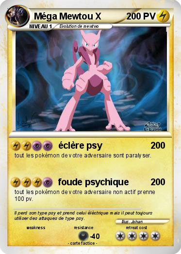 Pokemon Méga Mewtou X