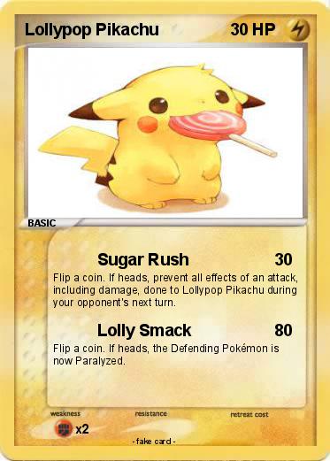 Pokemon Lollypop Pikachu