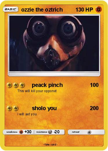 Pokemon ozzie the oztrich