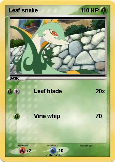 Pokemon Leaf snake