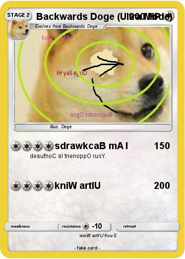 Pokemon Backwards Doge (Ultra Mode)
